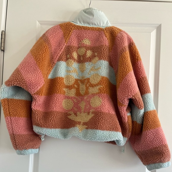 Free People Movement Cropped Oversized Fleece Pullover Sherpa Size XS - Picture 5 of 12
